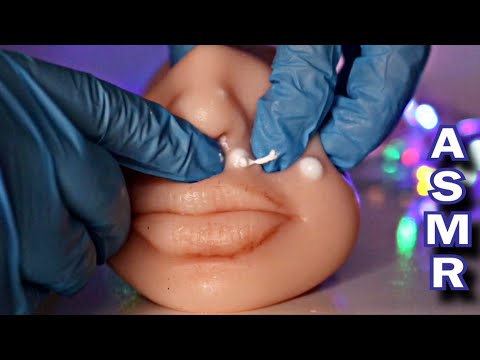 ASMR | REMOÇÃO DE ESPINHAS E LIMPEZA DE PELE