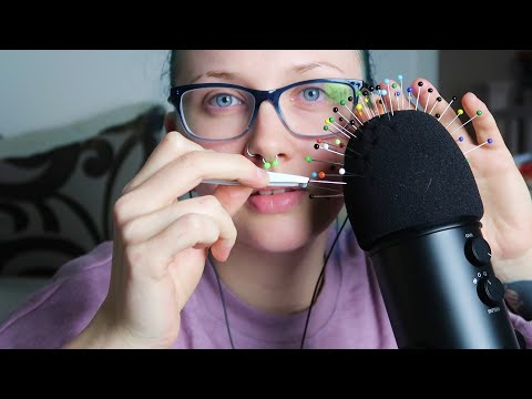 ASMR Pulling Pins Out Of My Mic Cover (INTENSE SQUEAKY SOUNDS)