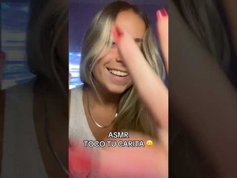 ASMR TOCO TU CARITA 😊 #asmr #relax #visualtingle #tingles #dormir