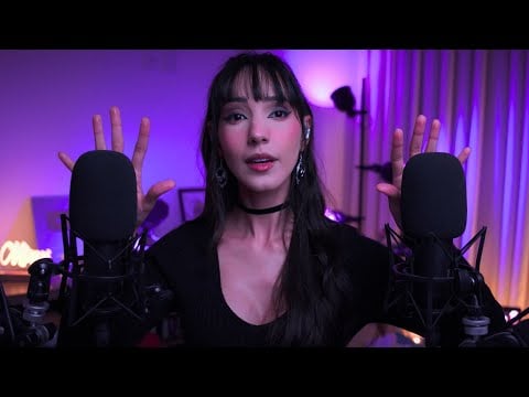 ASMR tocando seus ouvidos enquanto eu te faço companhia nessa noite [scratching and whispers 💤] 4K