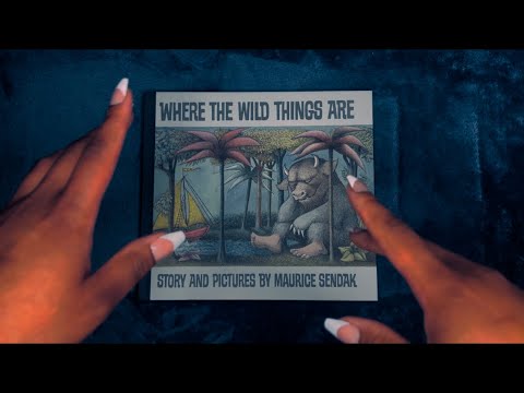 ASMR | BEDTIME STORY 3 - Where The Wild Things Are (soft spoken, paper sounds, slow reading)