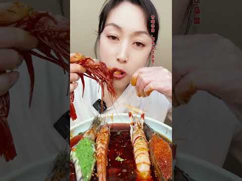 🦐🍜 Giant seafood mukbang 🍶🥘🍚 with asmr #SeafoodMukbang #한국먹방