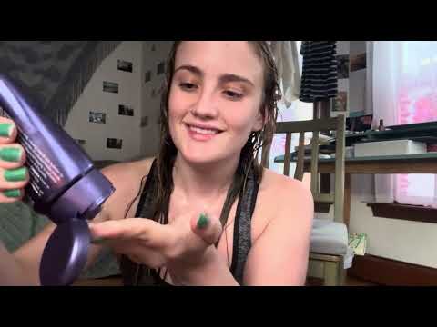 curly hair routine while i tell you it’s all gonna be okay (asmr heat wave edition)