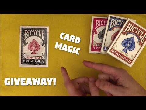 [ASMR] Card Magic Tricks & Giveaway