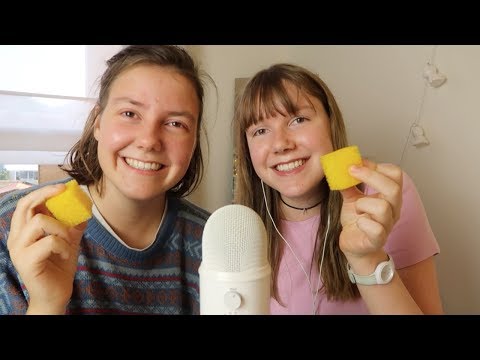 ASMR sister tries trigger sounds