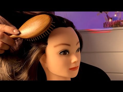 ASMR Hair Brushing for Deep Sleep 😴 Scalp Sounds & Gentle Whispers 