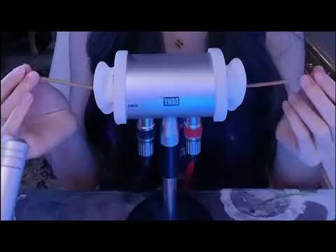 12 Triggers Ear Cleaning ASMR: Feather, Cotton Swabs, Puff & Heartbeat Sounds / 2Hr (No Talking)
