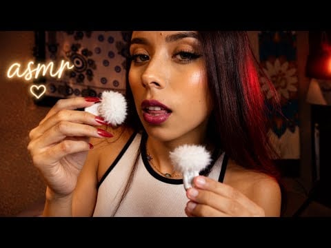 ASMR te dando carinho com o novo microfone Hollyland ( sussuros, sons de boca e hand movements)