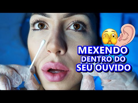 ASMR: LIMPEZA DE OUVIDO | SONS MEXENDO DENTRO DO SEU OUVIDO