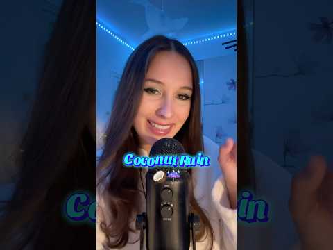 Coconut rain façon brunette 🥥🌧️ #asmr #coconutrain #fastasmr #frissons #tingles