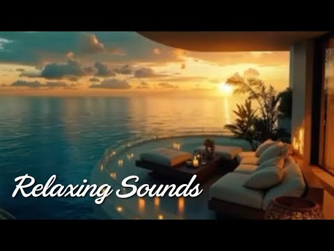 Relaxing Sounds of Gentle Ocean Waves | Relax Jazz Music Playing for Relaxation