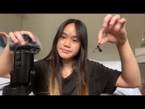 ASMR bug searching and plucking 🐜 ( inaudible whispering )