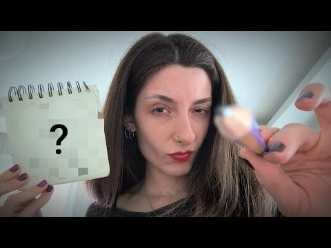 ASMR Can I Draw You? ✏️ Soft Spoken Measuring & Sketching (Camera Touching) LoFi