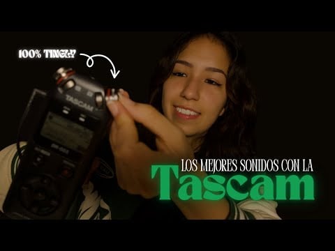 ASMR Tocándote las orejitas con la TASCAM | 100% Cosquilloso (créeme 😌)
