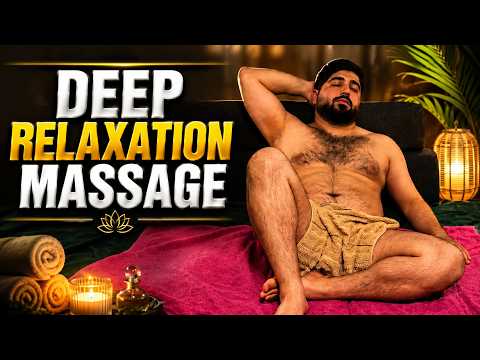 ASMR AMAZING SPORTS THERAPY FULL BODY MASSAGE-CHEST,LEG,FOOT,ARM,BACK,ABDOMEN,BELLY