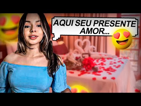 ASMR - NAMORADA CARINHOSA TE PRESENTEANDO 😍🥰