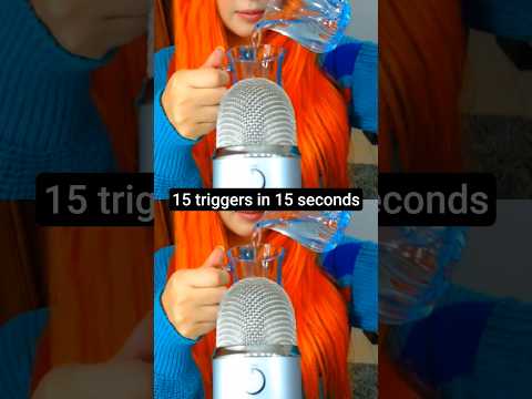 ASMR 15 TRIGGER in 15 SEC #asmr #shorts #shortvideo