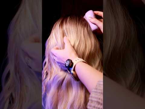Hair play or tangle teezer? ☺️ #asmr #asmrhairplay #asmrtangleteezer #asmrhairbrushing #asmr_tingles