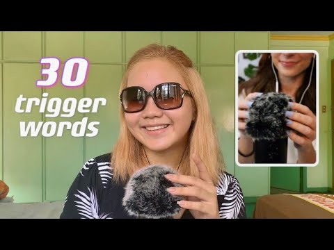 ASMR | Trigger Words with Fluffy Mic Scratching | ft. @ASMRSummer