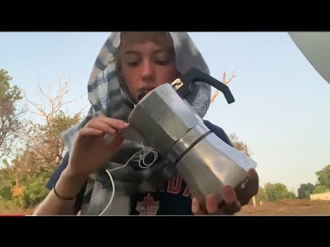ASMR how to make coffee at a festival