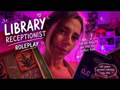 ASMR Library Receptionist Roleplay 📚 💤 (soft spoken)