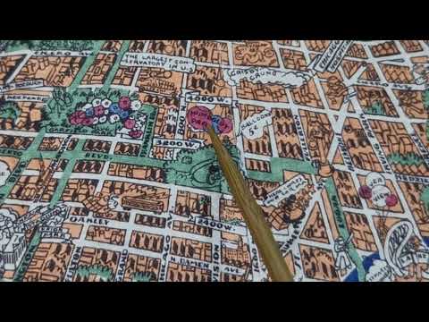 1933 CHICAGO Vintage illustrated map with CRAZY EVENTS!  [ ASMR soft spoken ]