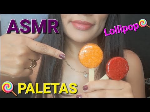 ASMR| PALETAS🍭|SIN HABLAR| #Lollipop #notalking #asmr