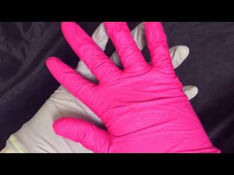 LATEX GLOVES 💜💛💚 Very colourful layering💙 [[ASMR]]