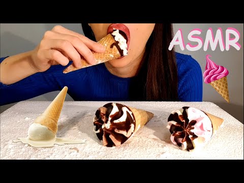Ice Cream ASMR  | No Talking | Crunchy eating sounds | Lady M. ASMR