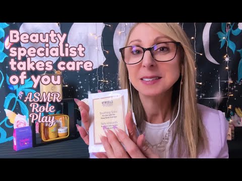 Asmr makeup & beauty consultant takes care of you with free product samples💄role play