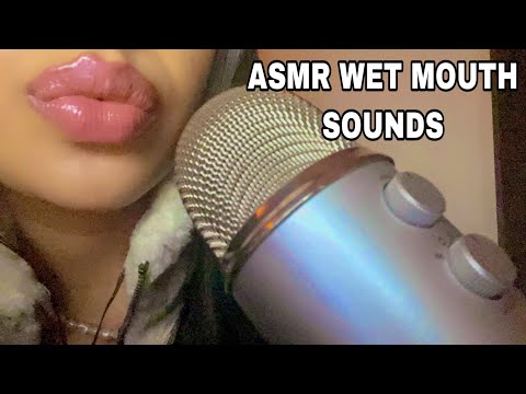 ASMR~ Intense Wet Mouth Sounds + Hand movements (Upclose & Personal)