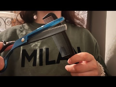 ASMR haircut 💇‍♀️ fast & aggressive 💆‍♀️ personal attention 🥰 no talking 