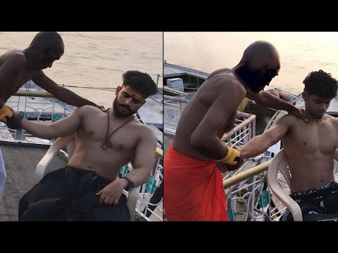  Legendary Indian Street Barber Gives Deep Relaxing Massage to Muscular Men | ASMR Yogi