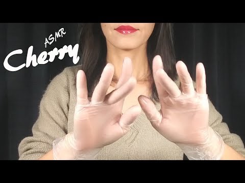 【ASMR】Vinyl Gloves Dry Hand Movements for Relaxing 긴장을 풀기위한 비닐 장갑 건조한 손 운동 / ビニール手袋の手の動きでリラックス