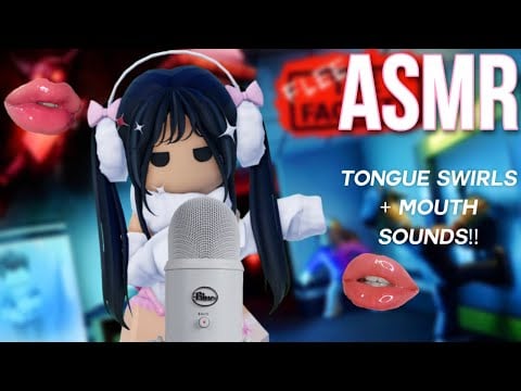 Roblox ASMR ~ Flee The Facility Tongue Swirls + Mouth Sounds 💗 (Custom Video)