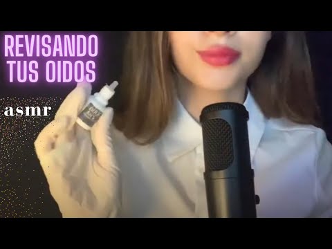 ASMR ESPAÑOL - REVISO Y LIMPIO TUS OÍDOS 👂🏽 PARTE 1.