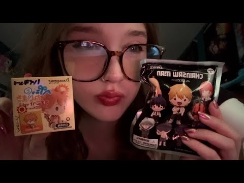 ASMR opening anime blind boxes!!