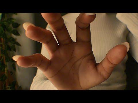 ASMR let me cover your eyes 💤🖐 (mouth sounds, breathing & hand movements)