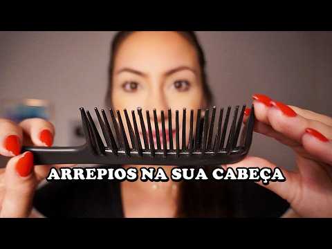 ASMR Sons intensos de Arrepiar (Penteando seu cabelo, cuidados e sons de óleo)