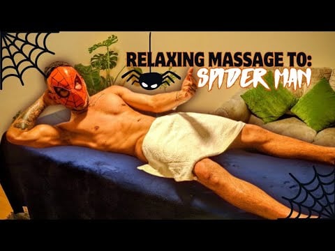 Un Héroe Necesita Descansar: Masaje relajante con Piedras Calientes para Spider-Man #asmr #masaje