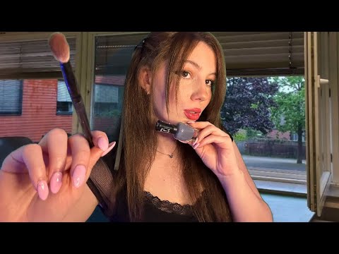 ASMR Mysterious New Girl At School Does Your Makeup..🌧️ (Roleplay)