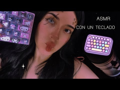 ASMR | Te relajo con un teclado kawaii 💘☁️🎀 | Andrea ASMR 🦋💘