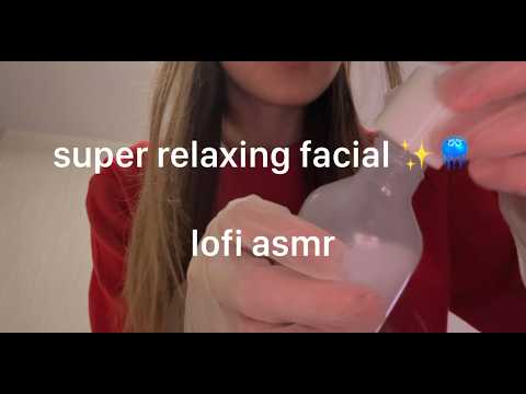 LOFI ASMR | giving you the most relaxing facial treatment | measuring you & whispering!