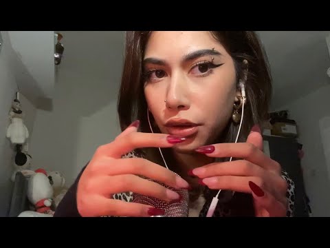 ASMR | chaotic trigger assortment, mic scratching and upclose whispering