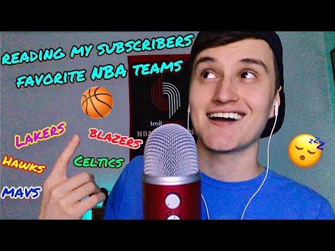 Reading My Subscribers Favorite NBA Teams 🏀 (ASMR)