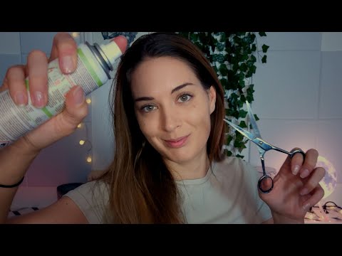 ASMR | Relaxing Hair Salon Roleplay | Haircut | Hair Styling (Soft Spoken)