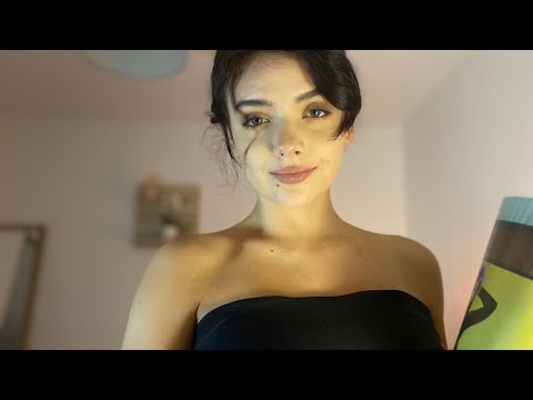 ASMR rambling, magazine flipping and chest tapping