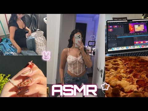 ASMR VLOG ★ UM DIA COMIGO 🍒 | nails, rotina, edição… 