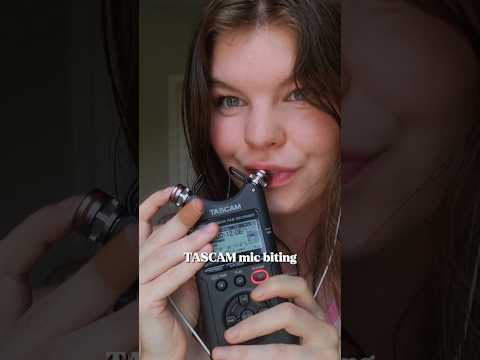 ASMR Tascam Mic Biting (Right in Your Ears 😳) #asmr