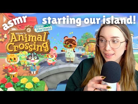 ASMR Let's Play Animal Crossing - Part 1 Starting Our Island!